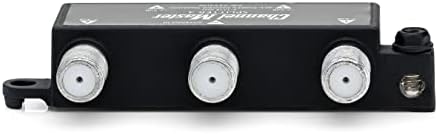 Channel Master Splitter 2 | 2-Way Splitter Distributes Digital HDTV Antenna Signal to 2 TVs, One Input and Two Outputs, Power Passing for Preamplifiers and Boosters, Low-Loss Design, Indoor/Outdoor