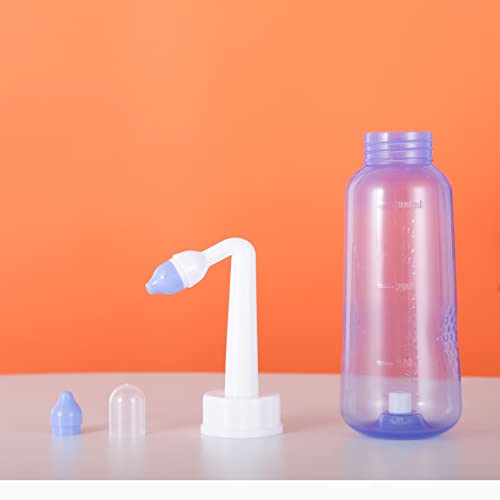 Croing Sinus Rinse Kit with 40 Salt Packs - Neti Pots - Nasal Irrigation- BPA Free - Nasal Rinse Bottle for Sinus and Allergy Relief - Nose Wash