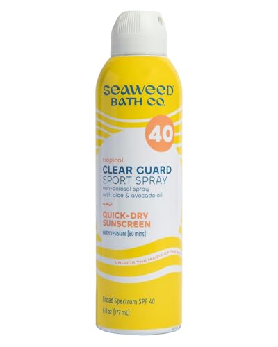 Seaweed Bath Co. Clear Guard SPF 40 Sport Broad Spectrum Sunscreen, 6 oz