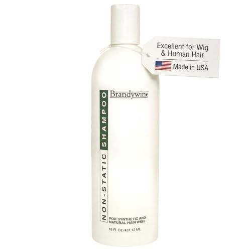 Non Static Shampoo for Synthetic & Human Hair Wigs, Hairpieces - 8 Fl Oz