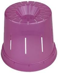 Orchid Pot - 6 inch Slotted Clear Orchid Pots - 3 Pack (Crystal Clear)