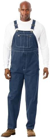 by KingSize Men's Big & Tall Denim Overalls