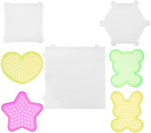 Kare & Kind Water Sticky Beads Pegboards - 7 pcs - Different Shapes and Colors - Kids, DIY, Arts, Craft, Indoor, Outdoor Activities
