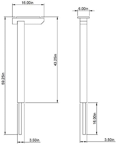 Gibraltar Mailboxes Cedar Drive-In Aromatic Cedar Wood, Mailbox Post, DPK00000