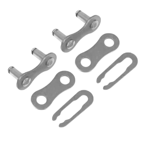 ORT Bike Master Links - Steel Connectors for Single Speed Chains, Reusable Coupling Links, Pack of 2 Black Masters