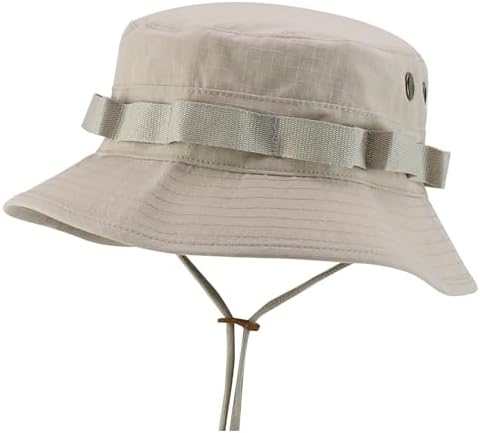 Armycrew Ripstop Tear Resistant Cotton Jungle Boonie Cap with Chin Strap