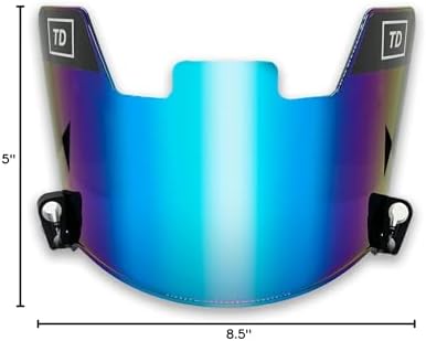 TD Sports Football Visor | Fits Kids, Youth, and Adult Helmets | Eye Protection for Helmet and Facemask