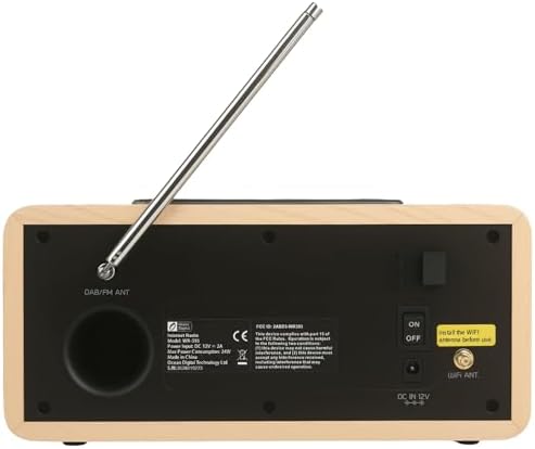 Ocean Digital WR-393 WiFi Internet Radio with FM, Podcast, Bluetooth Speaker, 3.5" Color Display, 30, 000+ Stations, UPnP/DLNA Streaming