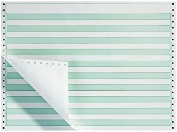 Staples Green Bar Computer Paper, 14 7/8" x 11", 20lb, 2,700/Box, For Office, School & Home