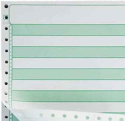 Staples Green Bar Computer Paper, 14 7/8" x 11", 20lb, 2,700/Box, For Office, School & Home