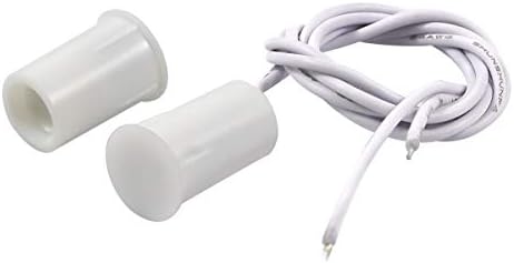 Magnetic Door Switch RC-33 NC Recessed Wired Security Window Door Contact Sensor Alarm White- (5 Sets)