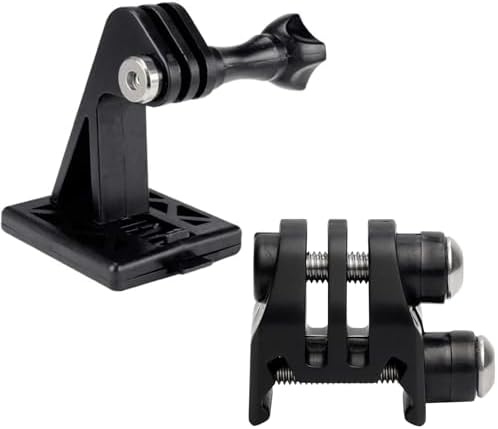 Picatinny Rails Airsoft Rail Helmet Excavator Mounts Bracket Adapter for GoPro Action Camera (2Black)