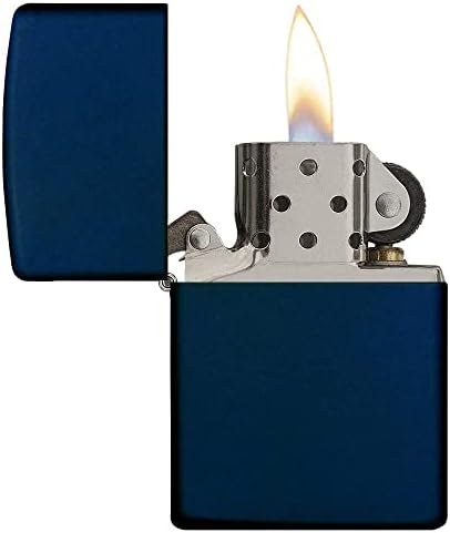 Zippo Lighter – Personalized Custom Message Engraved Windproof Classic Pocket Lighter Black Matte