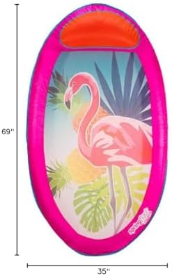 SwimWays Spring Float Pool Lounger - Pink Flamingo
