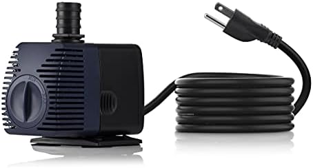Alpine Corporation Outdoor Decor Power Head Pump for Small to Medium Fountains, Statuary, and Birdbaths with Moving Water