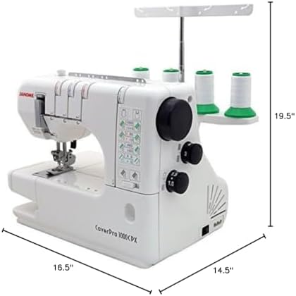 Janome Cover Pro 1000CPX Coverstitch Machine with Exclusive Bonus Bundle