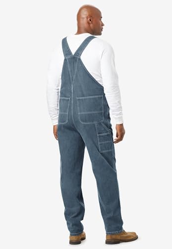 by KingSize Men's Big & Tall Denim Overalls