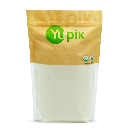 Yupik Organic Coconut Flour 2.2 lb (35.2 oz), USDA Certified, Gluten-Free, GMO-Free, Raw, Vegan, Low-Calorie, Finely Milled, Wheat Alternative & Grain Meal, Ideal for Baking & Cooking