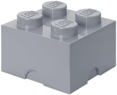 Room Copenhagen LEGO Storage Brick Drawer 4, 9-3/4 x 9-3/4 x 7-1/8 Inches, Bright Yellow (4003) | Stackable Storage Box Storage with Lid Toy Organization Home Decor Office Kids Room