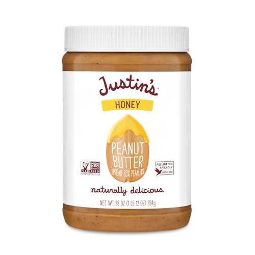 Justins, Peanut Butter Blend Honey Jar, 16 Ounce
