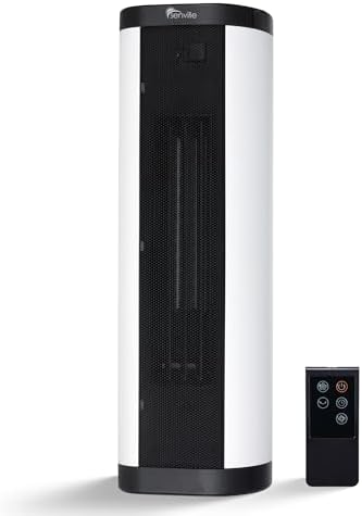 Senville Ceramic Space Heater, 1500W Electric, Digital Thermostat, Remote