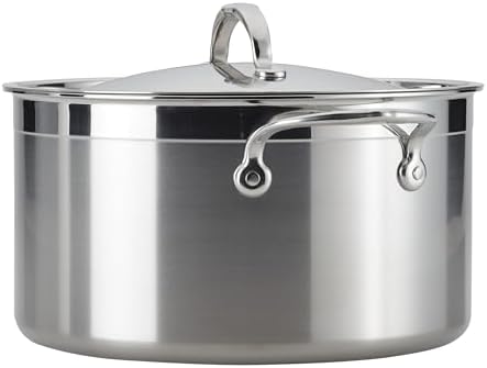 Hestan - ProBond Collection - Professional Clad Stainless Steel Stock Pot, Induction Cooktop Compatible, 8 Quart