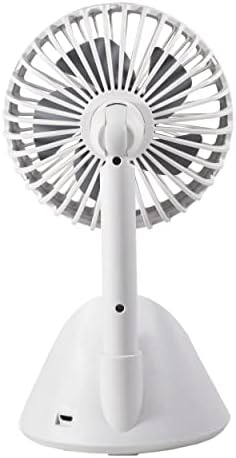 Comfort Zone Rechargeable Fan with Wireless Charger, 4 inch, USB Chargeable Lithium Battery, Adjustable Tilt, Powerful & Portable, Cooling & Charging