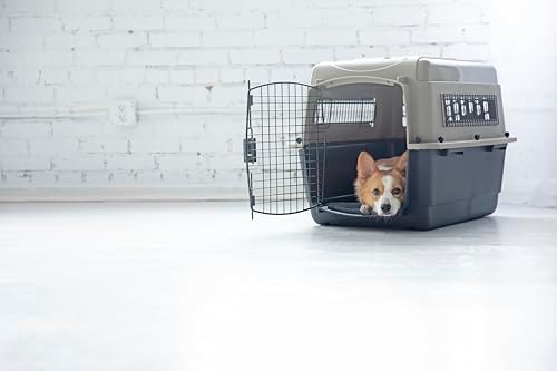 Petmate Ultra Vari Dog Kennel for Small to Medium Dogs (Durable, Heavy Duty Dog Travel Crate, Made with Recycled Materials, 28 in. Long) 25 to 30 lbs
