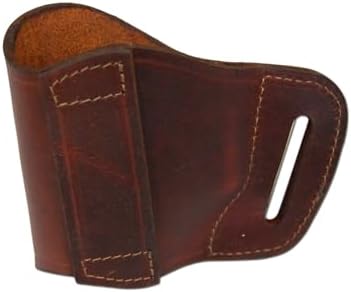 Barsony New Burgundy Leather Yaqui Style Gun OWB Holster for Compact Sub-Compact 9mm 40 45