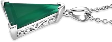 Verde Onyx 24.50 ctw Earrings Pendant in Platinum Plated Steel Necklace 20"