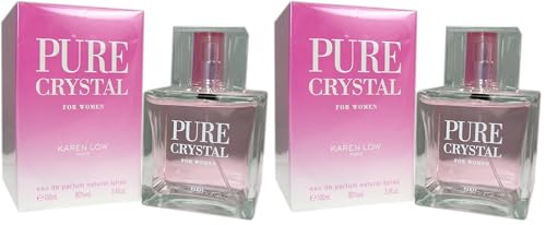 Karen Low Pure Crystal Eau de Parfum Spray for Women, 3.4 Ounce