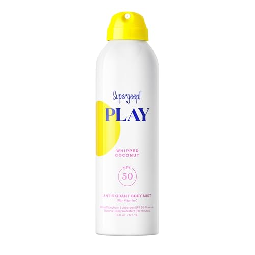 Supergoop! PLAY Antioxidant Body Mist Vitamin C -SPF 50 PA++++ Broad Spectrum Sunscreen - Body Spray - Great for Active Days