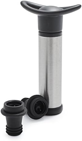 Sur La Table 3-Piece Wine Pump Set, Stainless Steel
