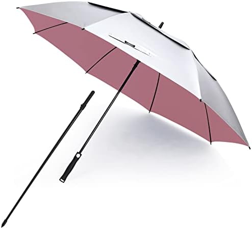 G4Free UV Golf Beach Umbrella 68”Auto Open Extra Large Sun Shade Umbrellas