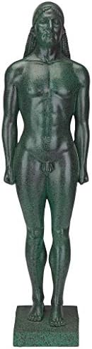 Design Toscano KY71304 Hebe Greek Woman Patron of Youth Indoor/Outdoor Garden Statue, Large Size, 10 inches Wide, 32 inches Tall, Handcast Polyresin, Antique Stone Finish
