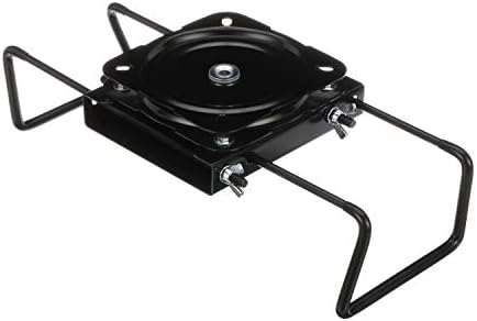 Attwood 15700-3 Seat Mount, Clamp-On With Swivel, Adjusts from 7 ½ inches to 18 inches, Black, Powder-Coated Steel