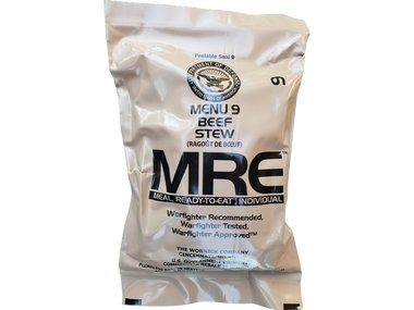 Beef Stew MRE Meal - Genuine Military Surplus, Sept 2017+ | MRE Meal - Genuine US Military Surplus, Beef Stew, Ready-to-Eat