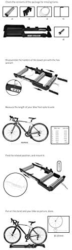 Bike Trainer Stand Bicycle Roller Riding Platform Mountain Bike Riding Platform Indoor Training Platform for Mountain Roads Fitness Equipment