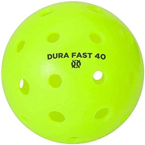 Dura Fast 40 Pickleballs | Outdoor Pickleball Balls | Neon | Two Dozen 24 Balls | USAPA Approved and Sanctioned for Tournament Play