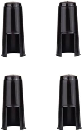 4 Pack Alto Saxophone Mouthpiece Cap Replacement Mouth Piece Plastic Protective Cover Ligature Attachment Protector for Sax Clarinet Woodwind