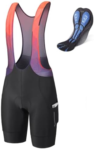 baleaf Mens 4D Padded Cycling Bib Shorts Bicycle Biking Bibs
