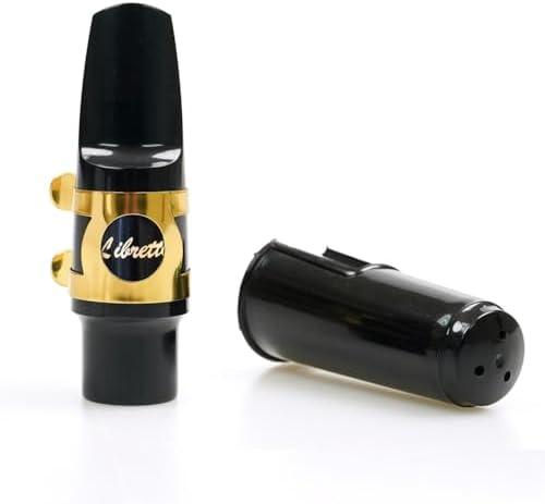 Libretto Alto Saxophone Mouthpiece Kit, Giftable Standard Mouthpiece Set: ABS Mouthpiece, Plastic Cap