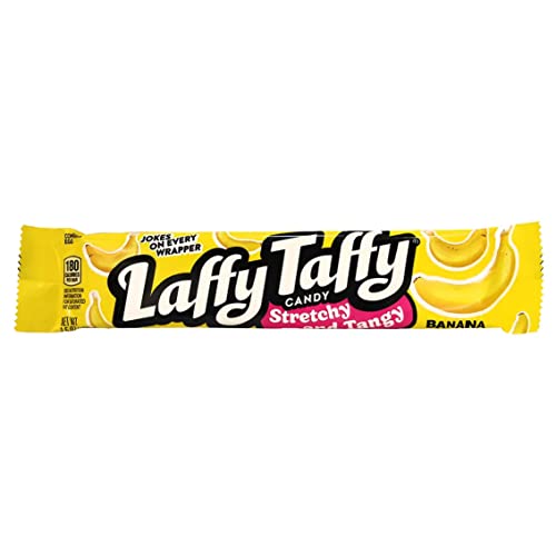 Laffy Taffy Variety Box, Grape Watermelon Cherry Chewy Candy, 1.5 oz, 24 Ct | Grape, watermelon, cherry stretchy tangy taffy, individually wrapped, jokes on wrapper, lunchbox, sharing