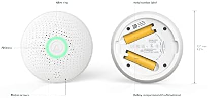 Airthings 2930 Wave Plus - Radon & Air Quality Monitor, Battery Powered (CO2, VOC, Humidity, Temp, Pressure)