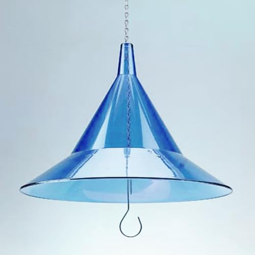 Squirrel Baffle - for Outside Bird House and Feeder Pole - Premium Large 17” Dome - by Arundale Made in USA (Crystal Clear)