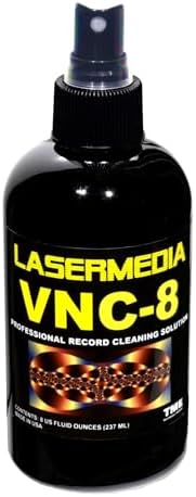 TME Vinyl Record Cleaning Solution Fluid Professional Residue Free 8 Oz (237 ML) Spray Bottle VNC-8 Formulated and Made in USA