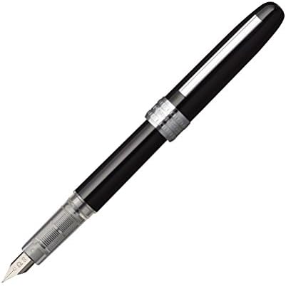Platinum Plaisir Medium Nib Fountain Pen, Black (PGB-1000-#1-M)