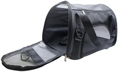 ZaneSun Cat Carrier,Soft-Sided Pet Travel Carrier for Cats,Dogs Puppy Comfort Portable Foldable Pet Bag Airline Approved (Small Blue)