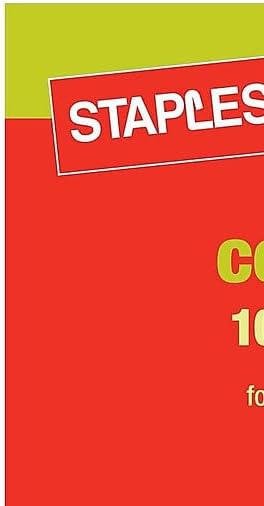 Staples 100% Recycled Printer Paper Bright White Copy/Fax/Laser/Inkjet, 500 Sheets