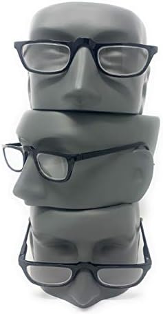The Felix Rectangle Half Frame Reading Glasses, Unisex Half Rim Readers + 1.50 Dark Tortoise